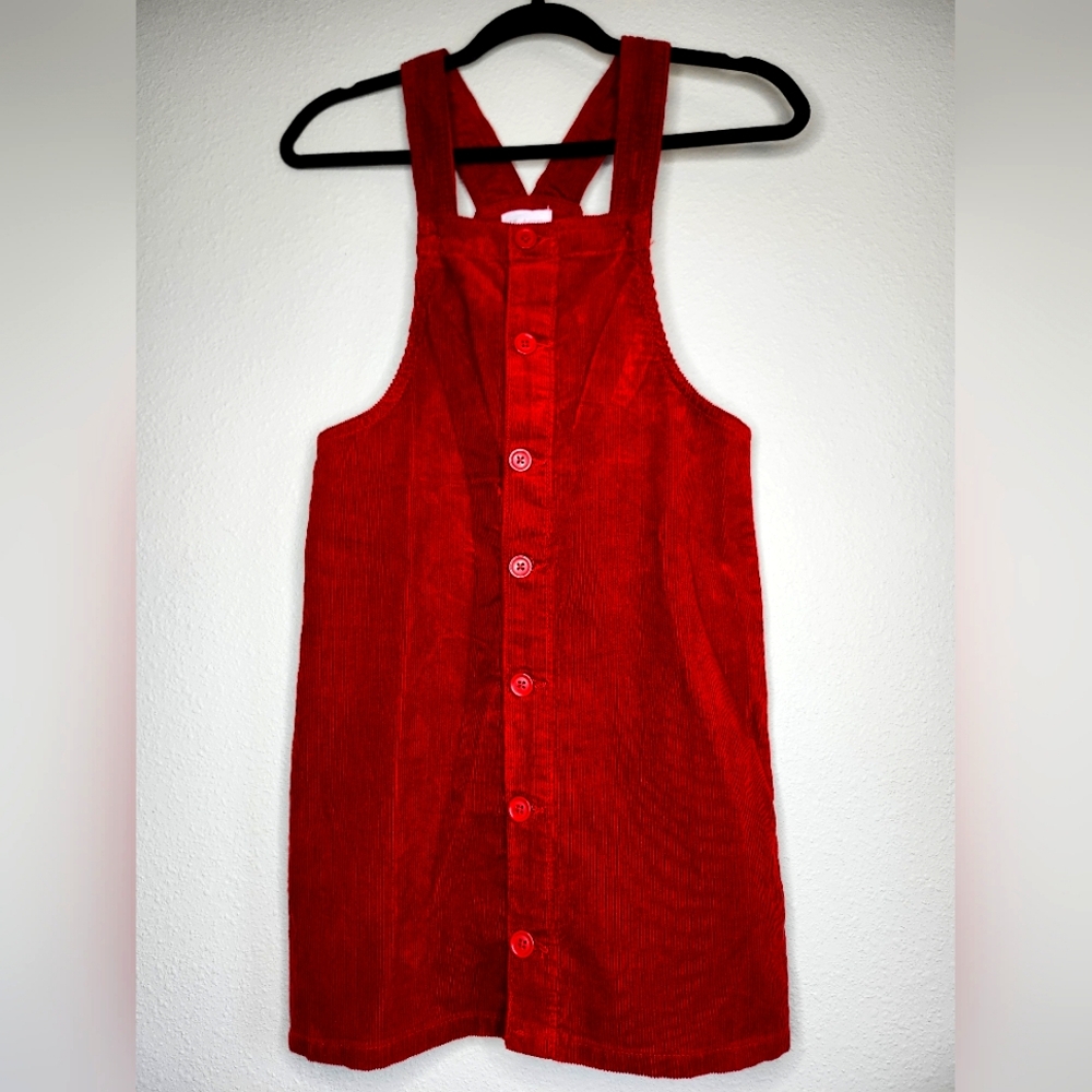 Childrens Place Red Overall Dress